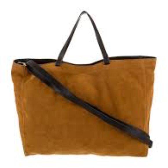 Mark & Graham Brown Suede Tote - Picture 1 of 10